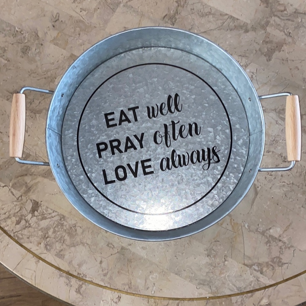 Galvanized Steel Decorative Tray